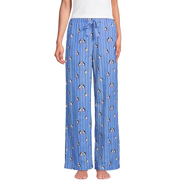 Женские пижамные брюки-клеш из фланели Lands' End, Blue Playful Puffins
Женские пижамные брюки-клеш из фланели Lands' End, Blue Playful Puffins