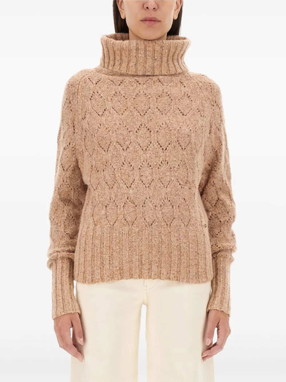 Свитер с воротником-гольф Kiton, коричневый
Свитер с воротником-гольф Kiton, коричневый