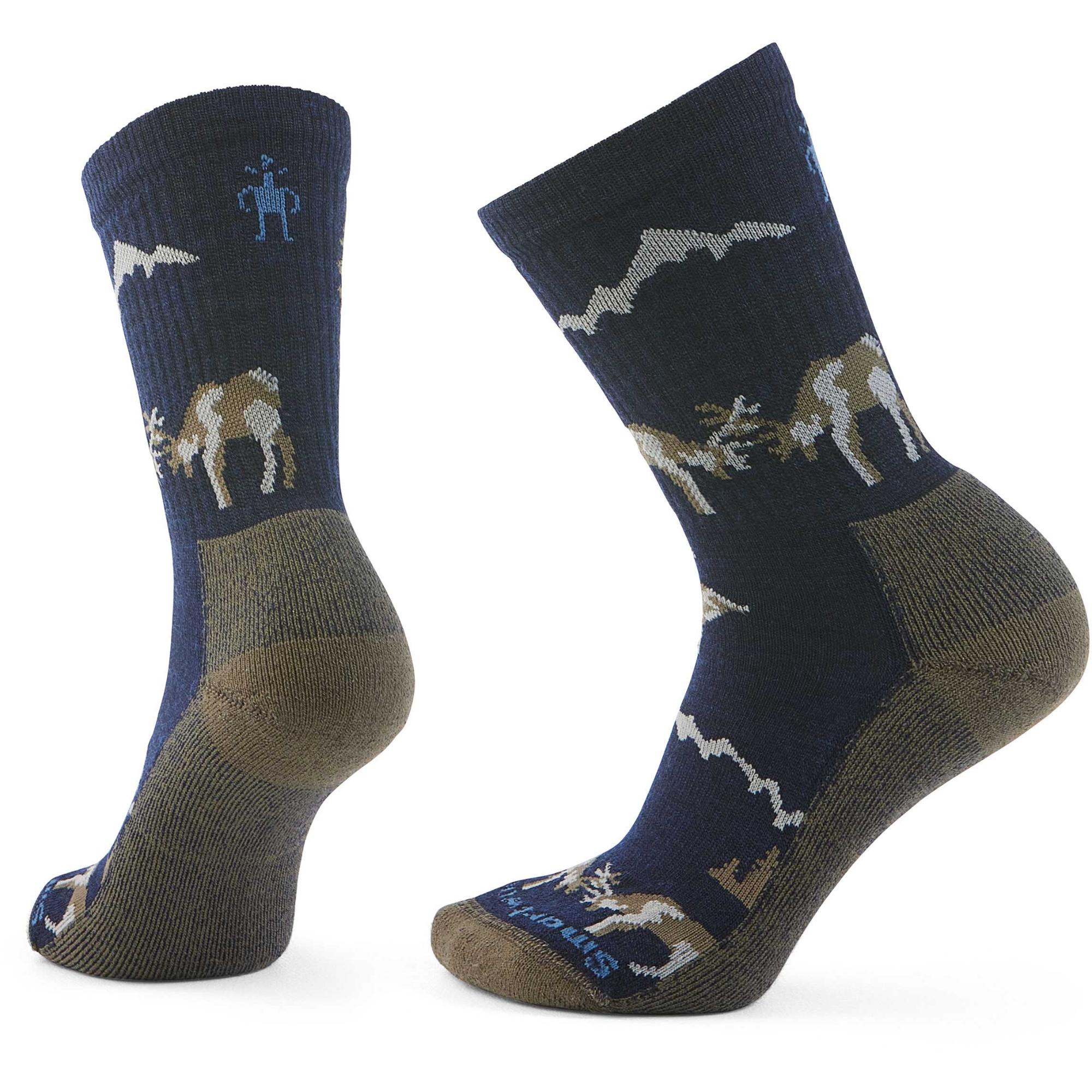 Мужские повседневные носки Clash Crew Socks с изображением рожков. Smartwool, Deep Navy
Мужские повседневные носки Clash Crew Socks с изображением рожков. Smartwool, Deep Navy