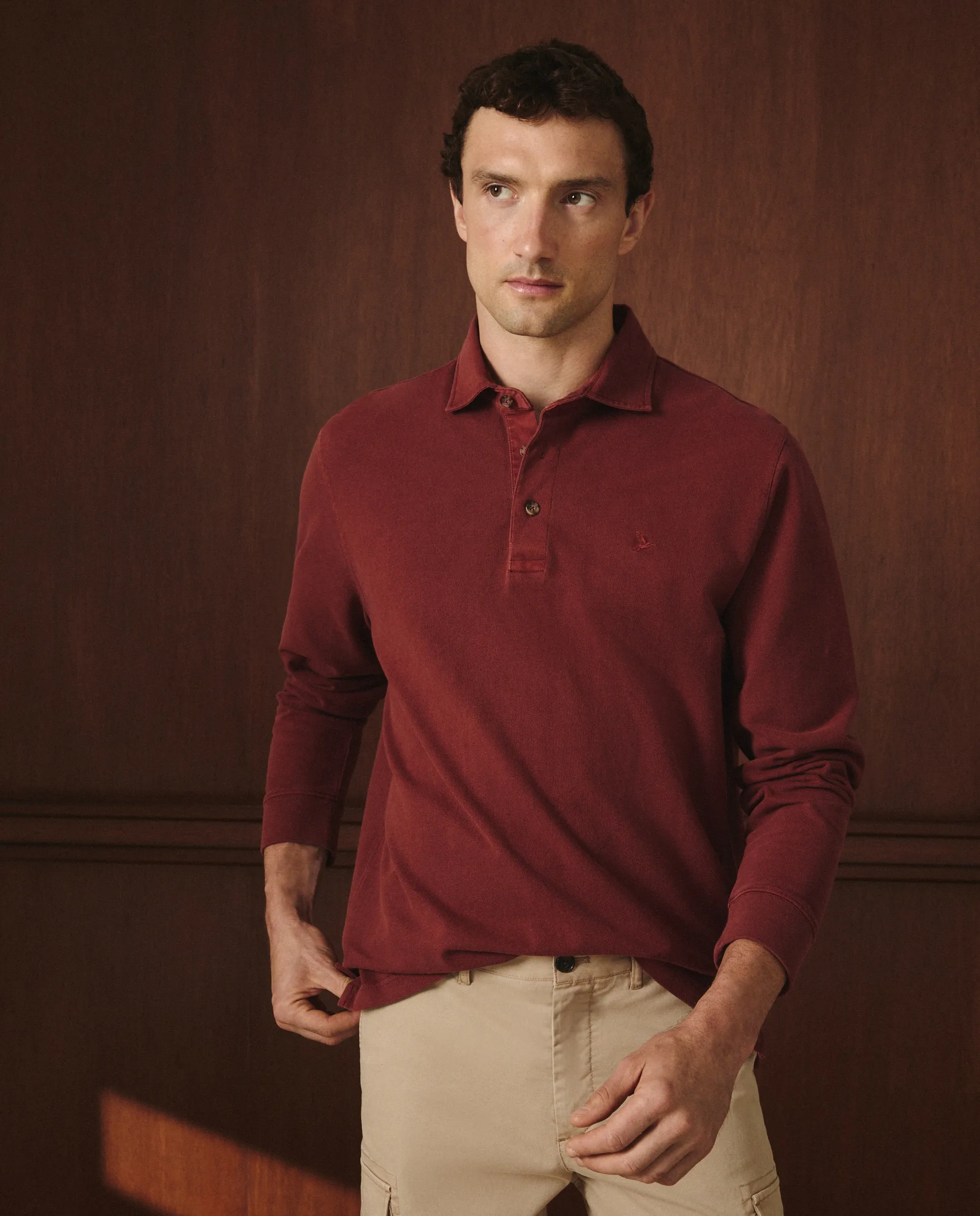 Мужская поло с длинным рукавом пике Lloyd'S, красный
Мужская поло с длинным рукавом пике Lloyd'S, красный