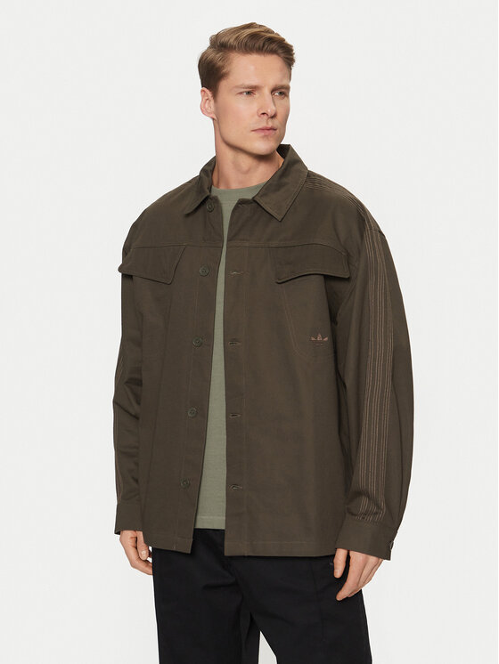 Свободная рубашка Premium Essentials Workwear JD3343 Adidas, хаки 
Свободная рубашка Premium Essentials Workwear JD3343 Adidas, хаки