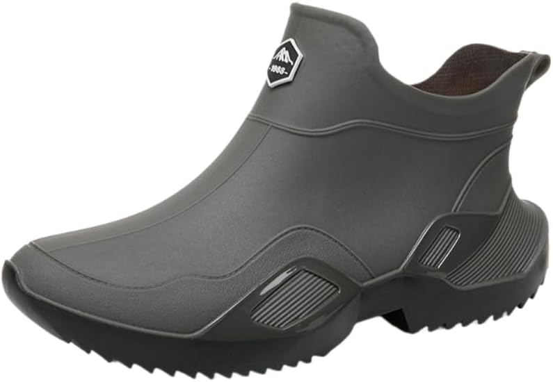 Модные спортивные водонепроницаемые короткие дождевые ботинки HoaloX для мужчин для романтического кемпинга и восхождений в горы, серый
Модные спортивные водонепроницаемые короткие дождевые ботинки HoaloX для мужчин для романтического кемпинга и восхождений в горы, серый