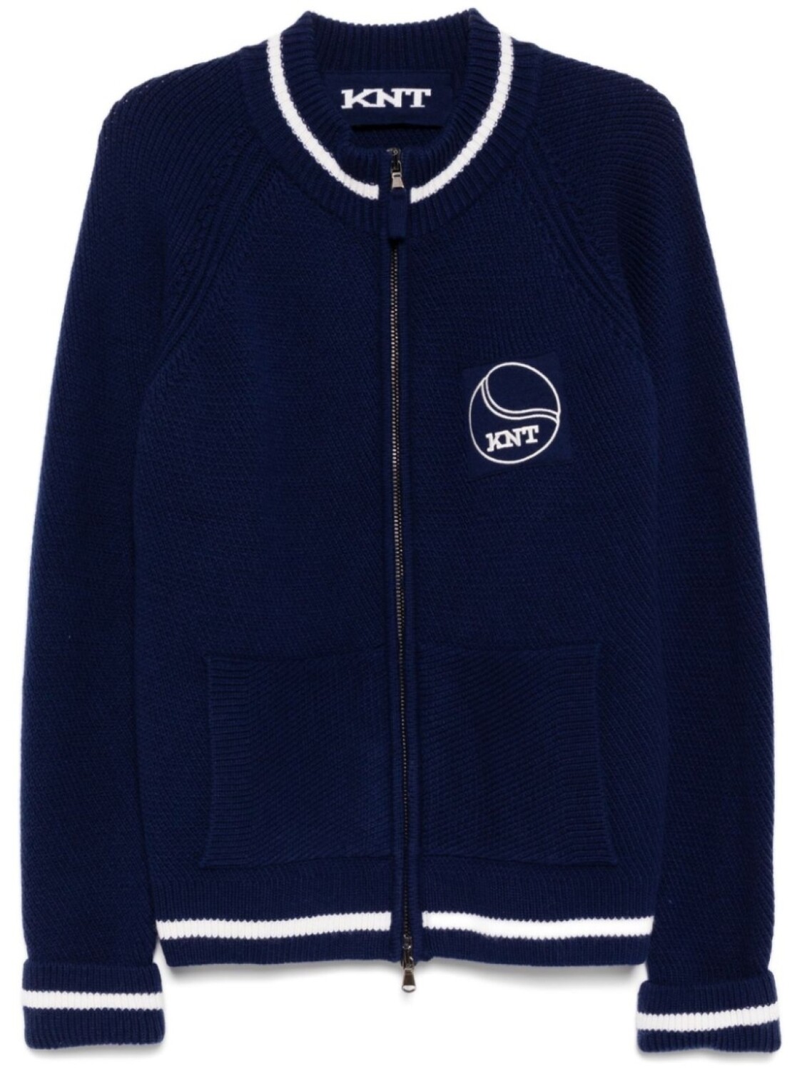 Куртка с нашивкой логотипа Kiton, синий 
Куртка с нашивкой логотипа Kiton, синий