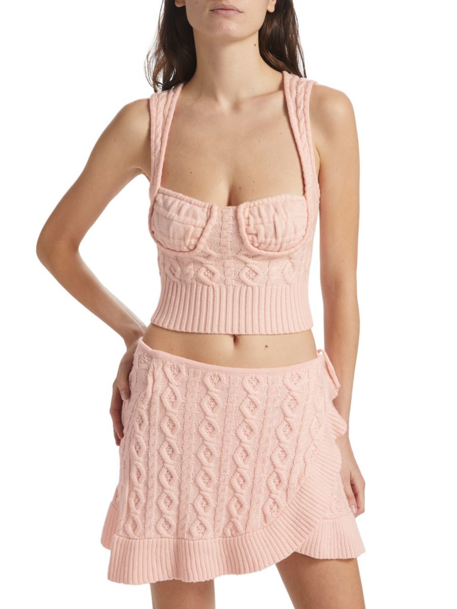 Топ Gemma Cable-Knit Guizio, цвет Light Pink
Топ Gemma Cable-Knit Guizio, цвет Light Pink