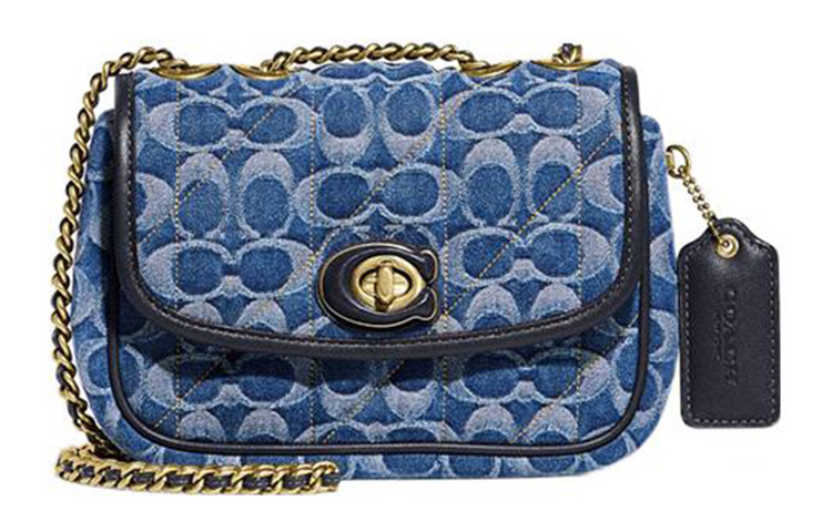 Джинсовая сумка через плечо с гладкой кожаной вставкой, средний размер, женская, морской синий COACH
Джинсовая сумка через плечо с гладкой кожаной вставкой, средний размер, женская, морской синий COACH