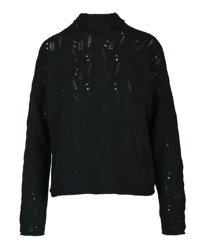 Клетчатый кашемировый свитер Max Mara Studio, черный
Клетчатый кашемировый свитер Max Mara Studio, черный