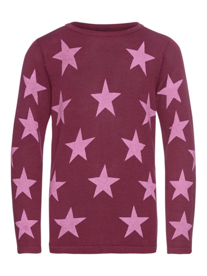 Вязаный свитер с бордовым узором Kidsworld
Вязаный свитер с бордовым узором Kidsworld