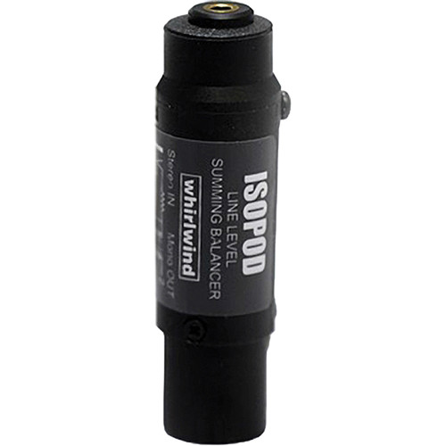 Whirlwind Isopod Stereo TRS to Mono XLR Balancer ISOPOD
Whirlwind Isopod Stereo TRS to Mono XLR Balancer ISOPOD