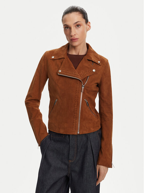 Облегающая кожаная куртка Oxford Vs Serge Pariente, коричневый
Облегающая кожаная куртка Oxford Vs Serge Pariente, коричневый