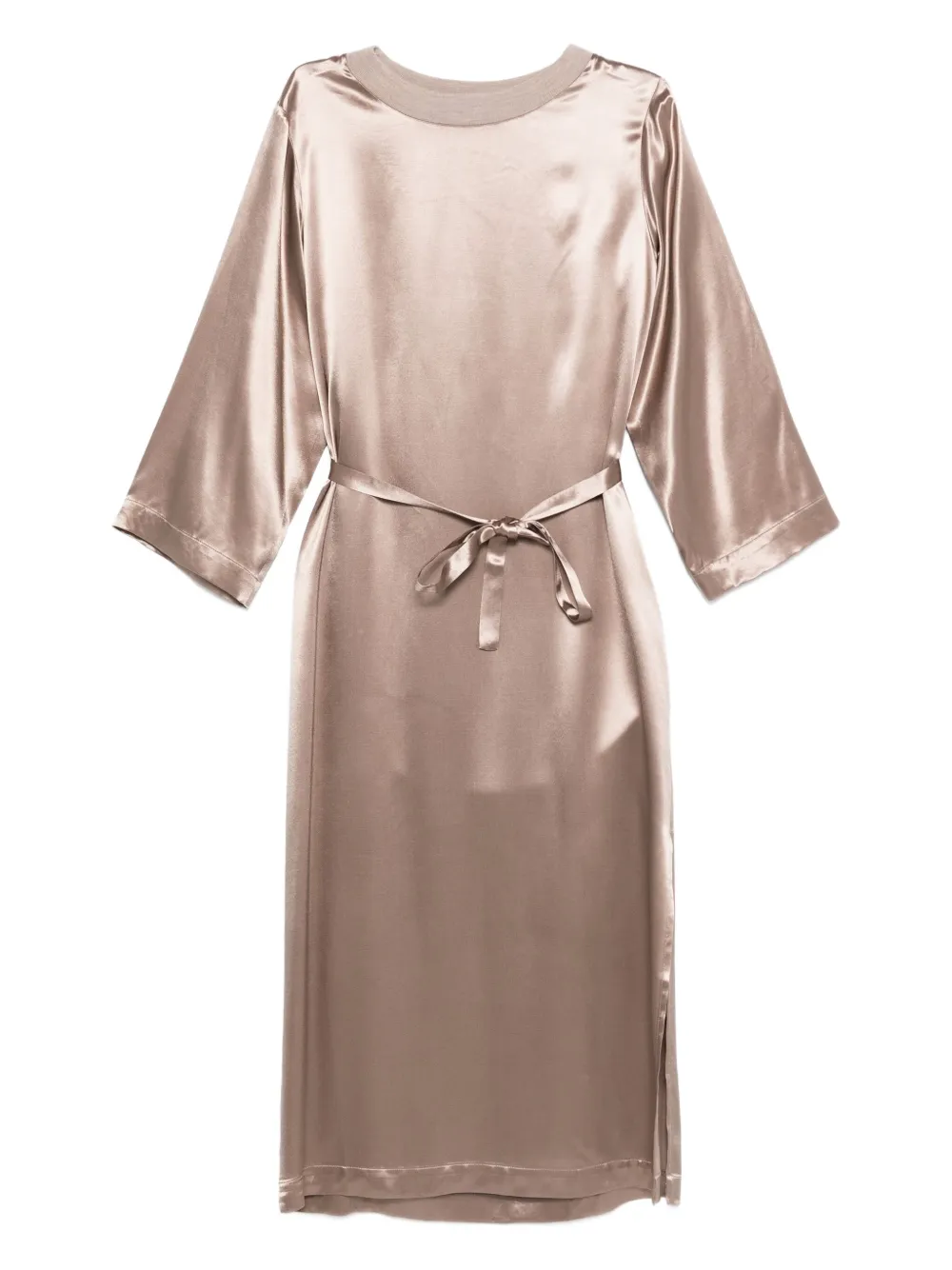 Атласное платье миди Peserico, нейтральный 
Атласное платье миди Peserico, нейтральный
