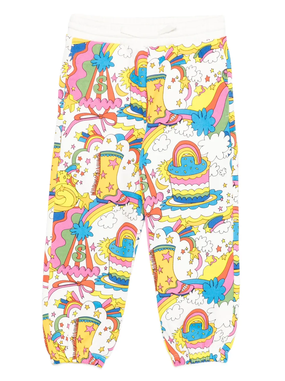 Спортивные брюки с графическим принтом Stella McCartney Kids, белый
Спортивные брюки с графическим принтом Stella McCartney Kids, белый