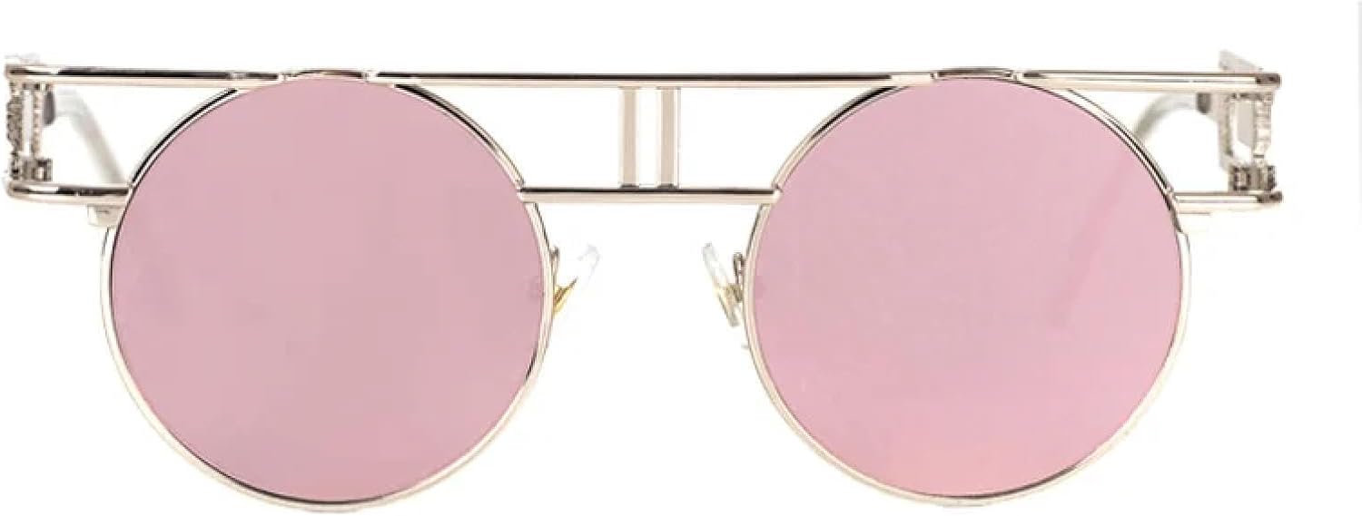 Круглые солнцезащитные очки из сплава для женщин и мужчин, модные, с большими зеркальными оправами, в стиле стимпанк, с защитой от УФ-излучения UV400 TKKTLLT, C12pink Mirror
Круглые солнцезащитные очки из сплава для женщин и мужчин, модные, с большими зеркальными оправами, в стиле стимпанк, с защитой от УФ-излучения UV400 TKKTLLT, C12pink Mirror