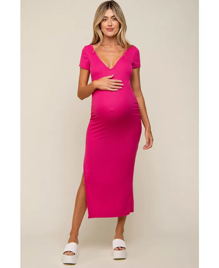 Платье миди цвета фуксии для беременных с разрезами по бокам Pinkblush, розовый
Платье миди цвета фуксии для беременных с разрезами по бокам Pinkblush, розовый