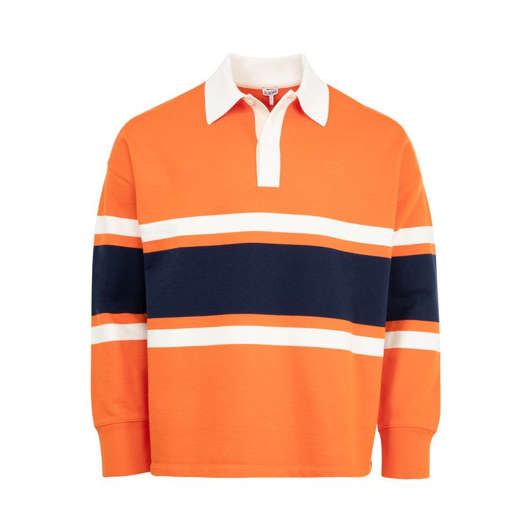 Поло Loewe Long-Sleeve Polo, Orange/Navy Blue
Поло Loewe Long-Sleeve Polo, Orange/Navy Blue