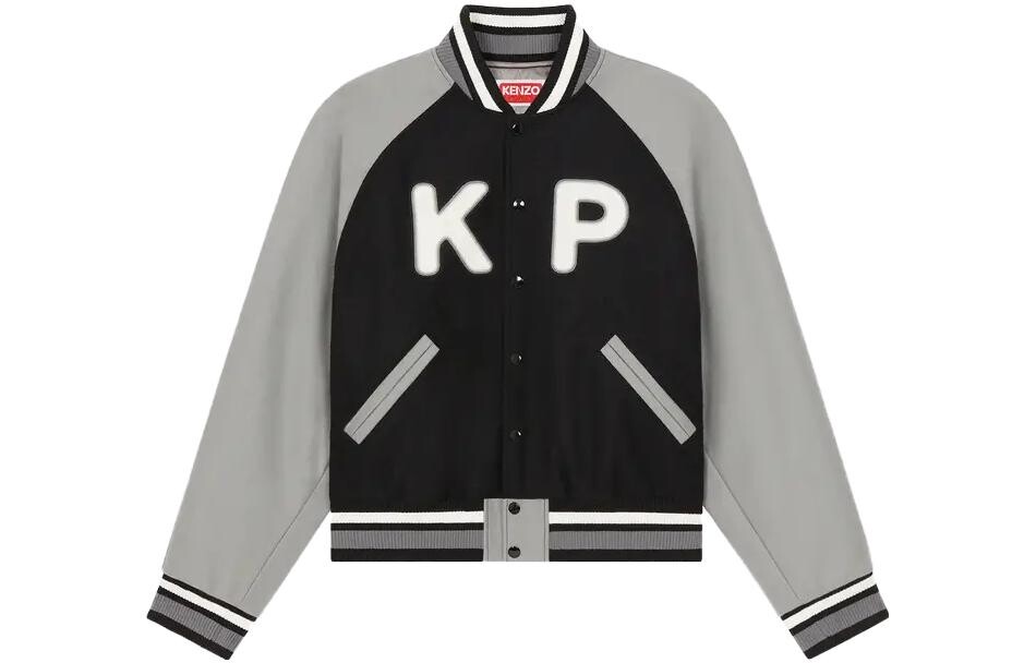 Бомбер Kenzo Varsity Logo, черный / серый
Бомбер Kenzo Varsity Logo, черный / серый