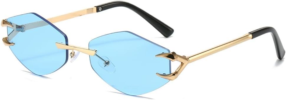 Модные женские солнцезащитные очки без оправы с металлическим каркасом, повседневные, в стиле хип-хоп, для активного отдыха на природе, с защитой от УФ-излучения. Мужские солнцезащитные очки KTUCN, Golden Blue
Модные женские солнцезащитные очки без оправы с металлическим каркасом, повседневные, в стиле хип-хоп, для активного отдыха на природе, с защитой от УФ-излучения. Мужские солнцезащитные очки KTUCN, Golden Blue