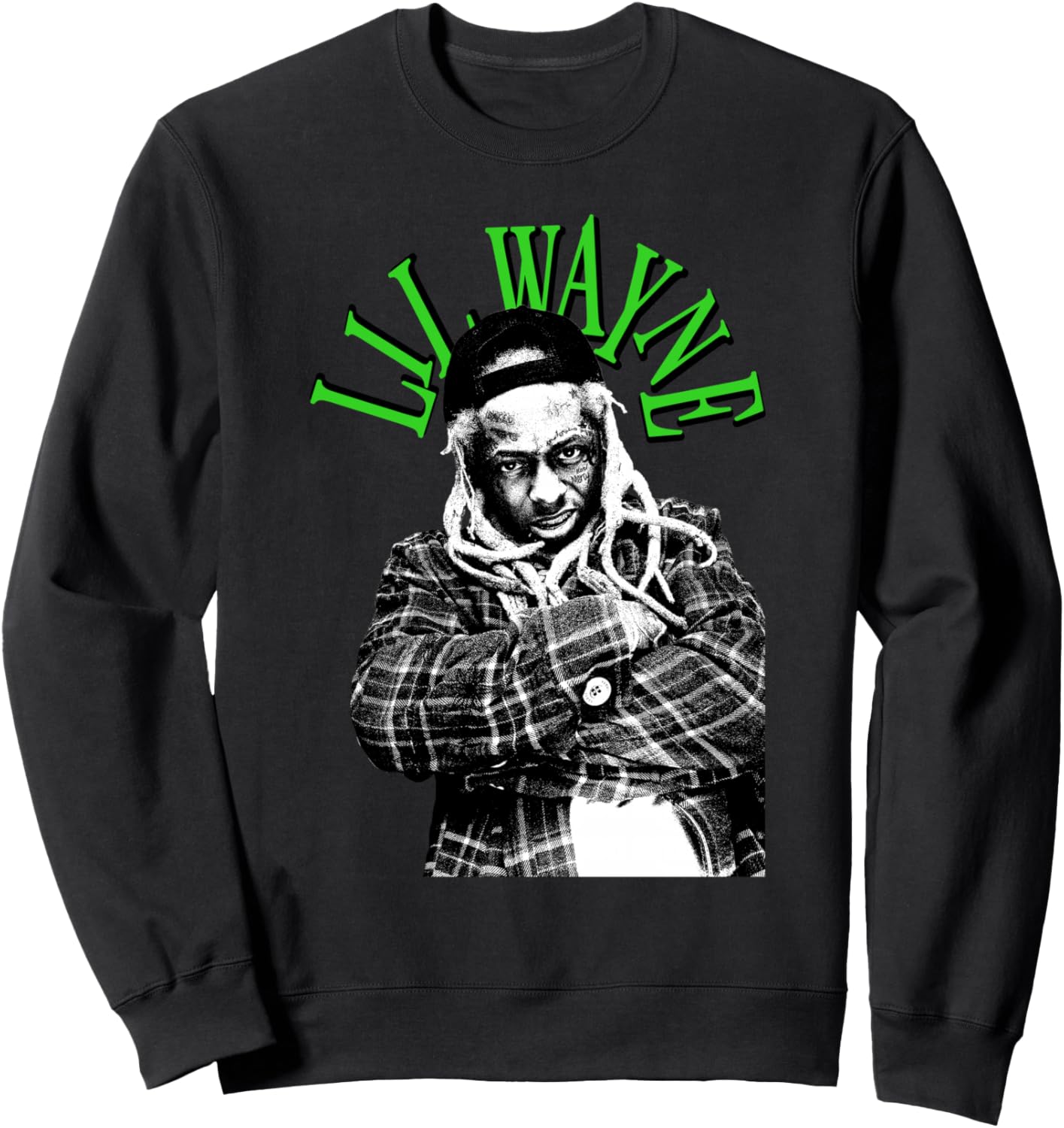 Зеленая толстовка с фотографией Лил Уэйна, черная Lil Wayne
Зеленая толстовка с фотографией Лил Уэйна, черная Lil Wayne