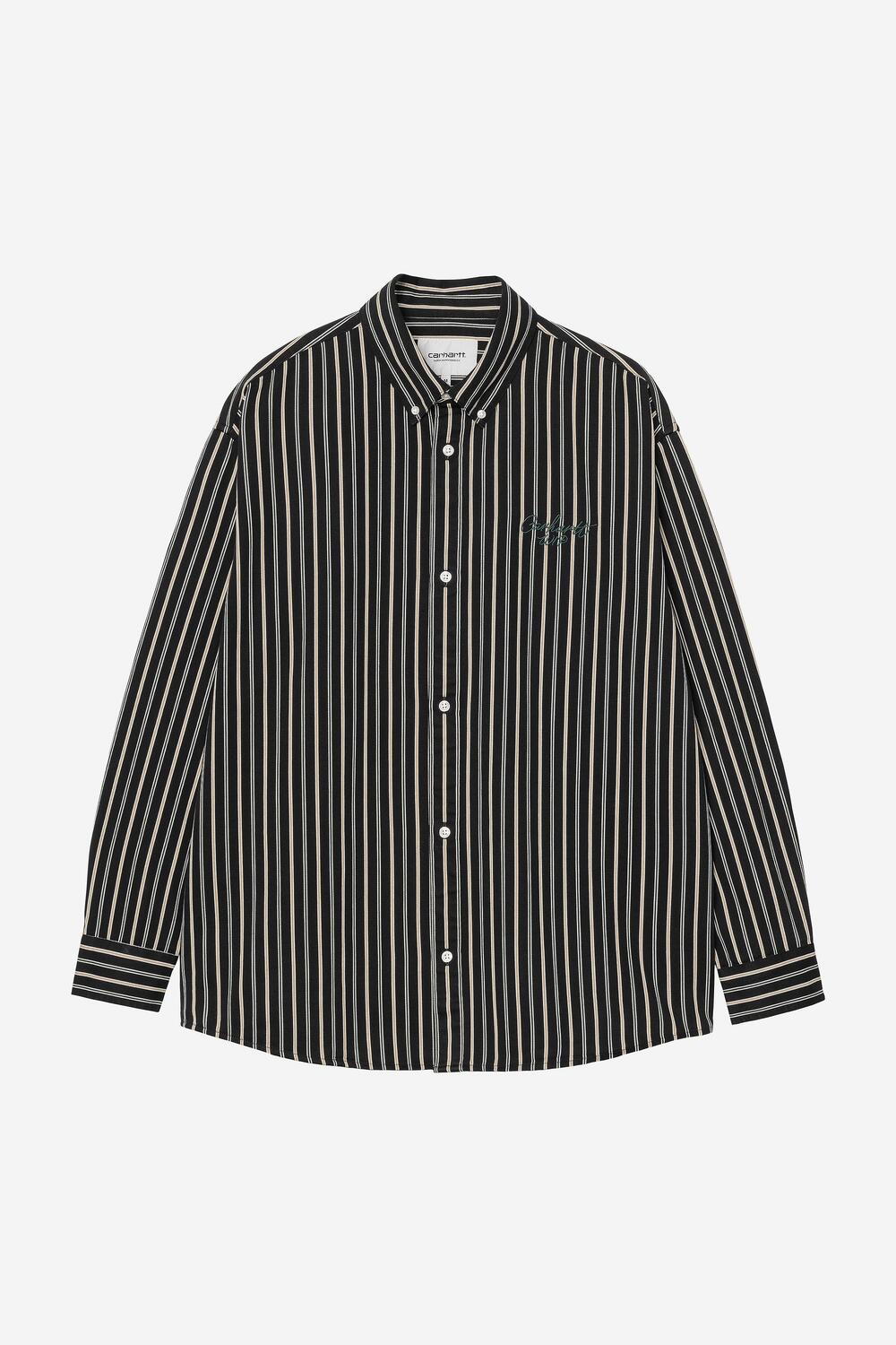 Рубашка Palance в полоску Carhartt, черный
Рубашка Palance в полоску Carhartt, черный