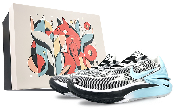 Nike Эйр Зум Джи Ти Кат 2 амортизирующие противоскользящие и износостойкие низкие баскетбольные кроссовки мужские черно-бело-синие, цвет Black 
Nike Эйр Зум Джи Ти Кат 2 амортизирующие противоскользящие и износостойкие низкие баскетбольные кроссовки мужские черно-бело-синие, цвет Black