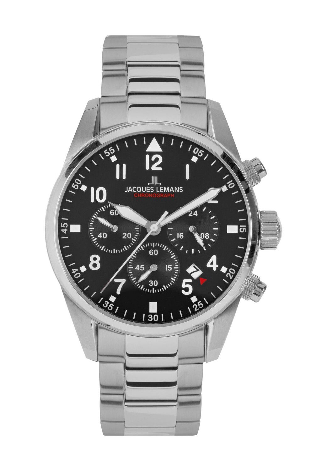 Мужской хронограф JACQUES LEMANS, цвет Silber Schwarz
Мужской хронограф JACQUES LEMANS, цвет Silber Schwarz
