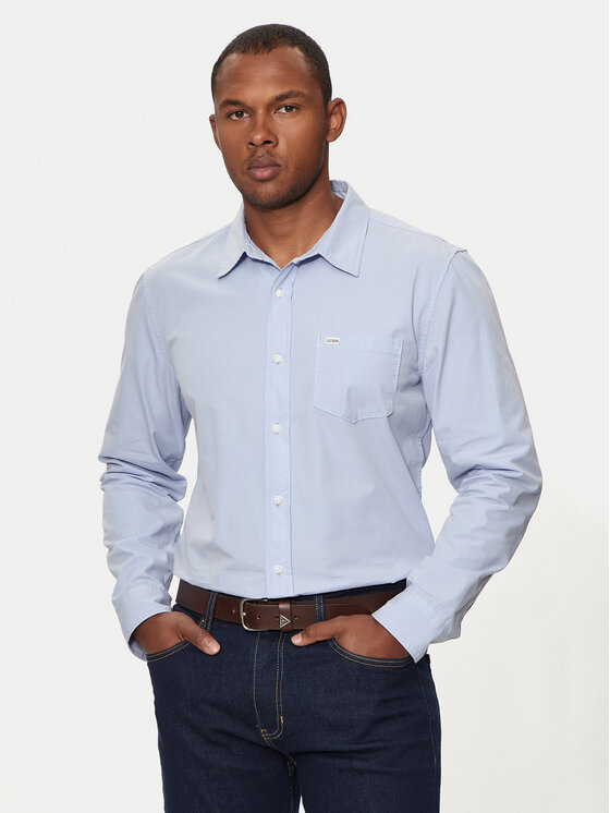 Рубашка slim fit M4YH35 WGCF1 Guess Jeans, голубой
Рубашка slim fit M4YH35 WGCF1 Guess Jeans, голубой