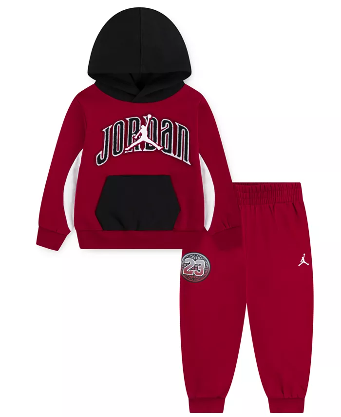 Детский комплект для мальчиков: толстовка с капюшоном и брюки из флиса Gametime, 2 предмета Jordan, красный
Детский комплект для мальчиков: толстовка с капюшоном и брюки из флиса Gametime, 2 предмета Jordan, красный