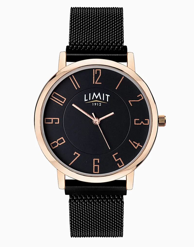 Современные 41 мм мужские круглые черные аналоговые часы черного цвета Limit 
Современные 41 мм мужские круглые черные аналоговые часы черного цвета Limit