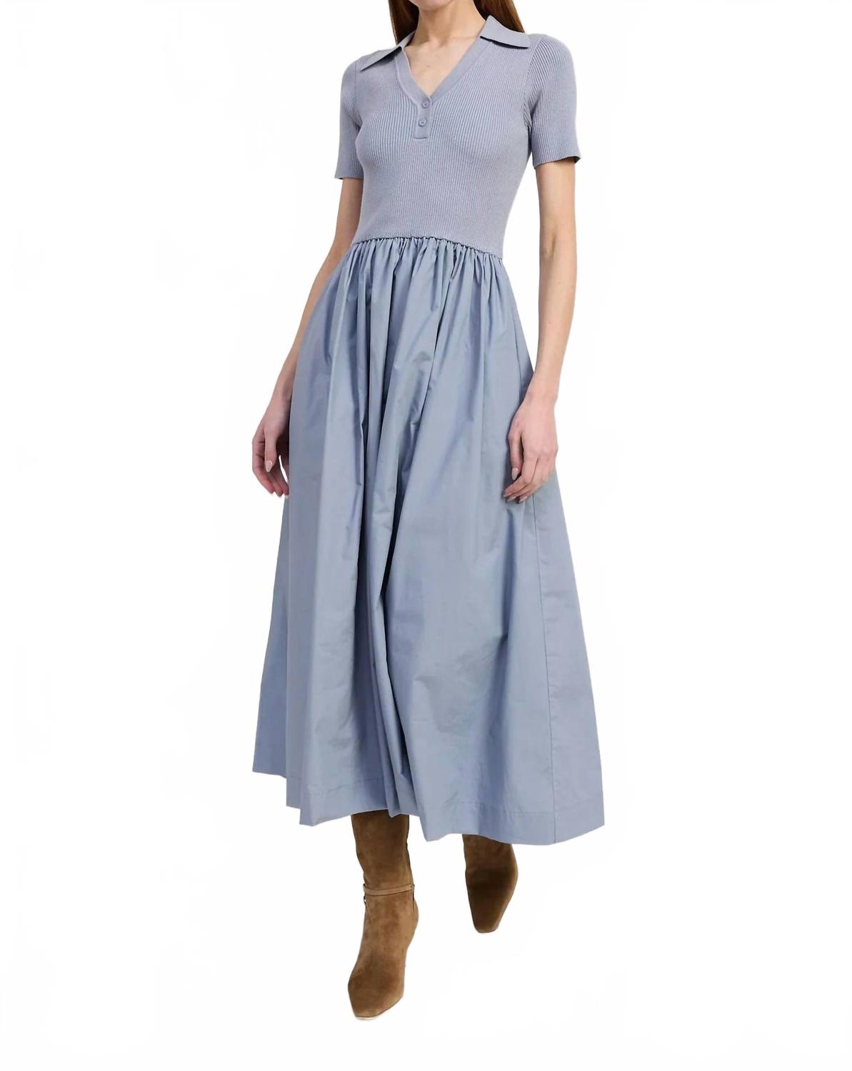 Женское платье Stenson из смешанной техники фиолетового цвета En Saison, фиолетовый
Женское платье Stenson из смешанной техники фиолетового цвета En Saison, фиолетовый