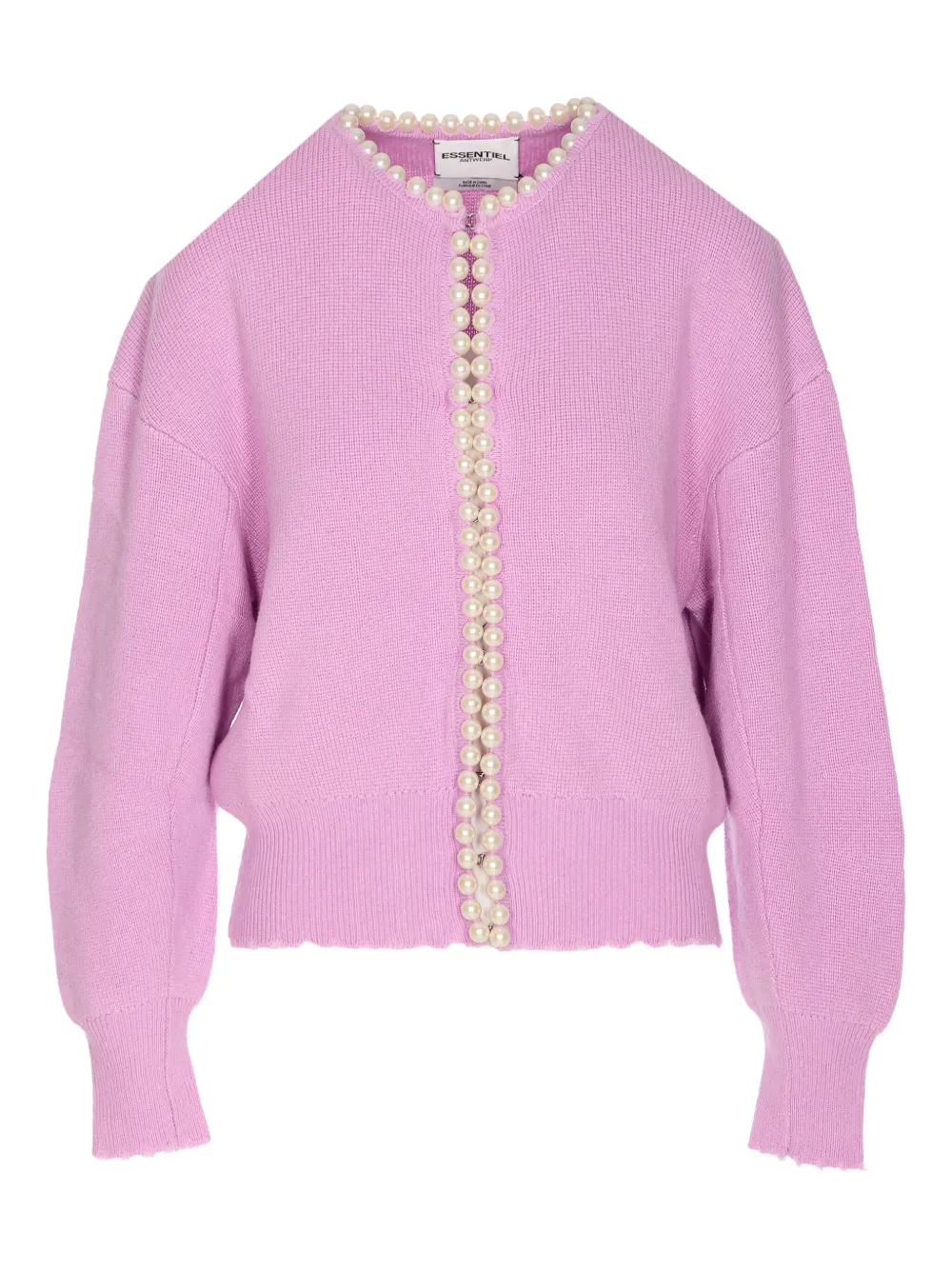 Кардиган с круглым вырезом и искусственным жемчугом Essentiel Antwerp, фиолетовый
Кардиган с круглым вырезом и искусственным жемчугом Essentiel Antwerp, фиолетовый