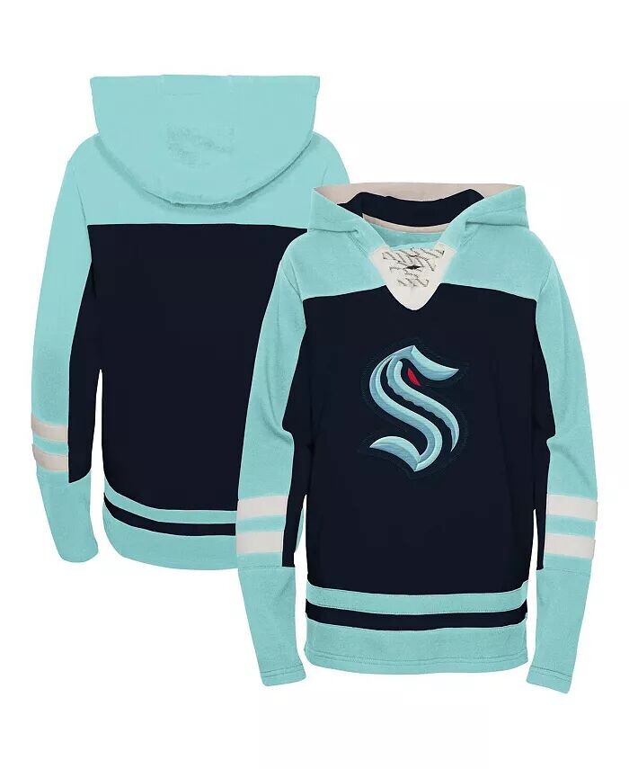 Темно-синий пуловер с капюшоном и v-образным вырезом на шнуровке Seattle Kraken Ageless Revisited для мальчиков и девочек дошкольного возраста Outerstuff, синий
Темно-синий пуловер с капюшоном и v-образным вырезом на шнуровке Seattle Kraken Ageless Revisited для мальчиков и девочек дошкольного возраста Outerstuff, синий