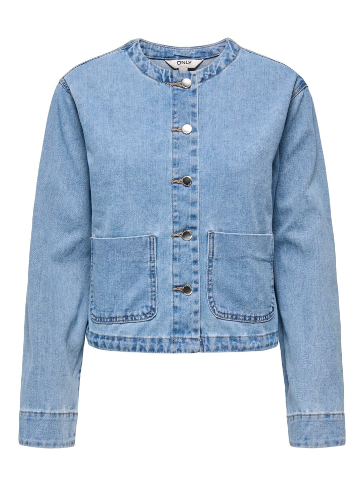 Джинсовая куртка ONLY, светло-синий деним
Джинсовая куртка ONLY, светло-синий деним
