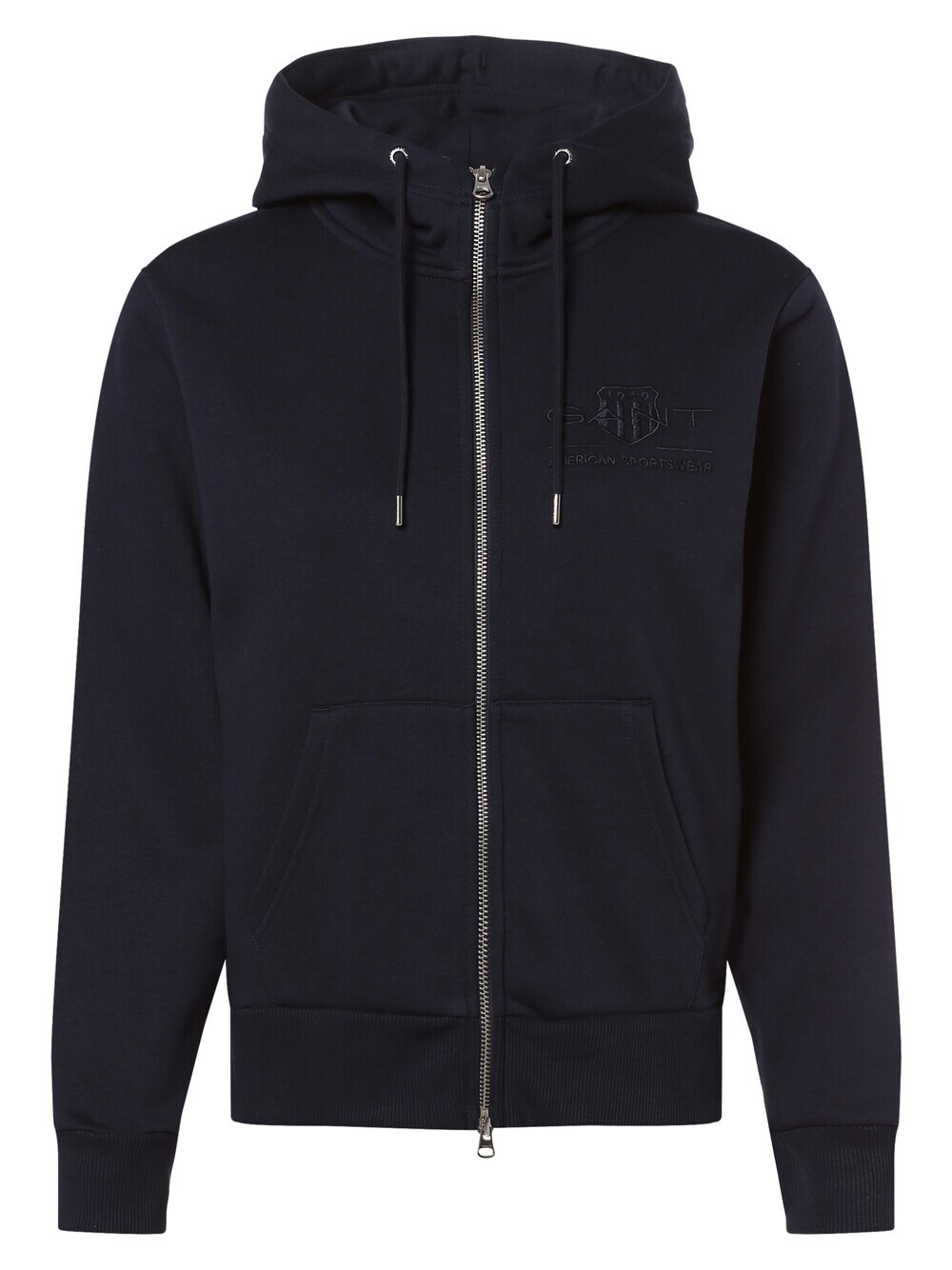 Толстовка на молнии GANT, морской синий 
Толстовка на молнии GANT, морской синий