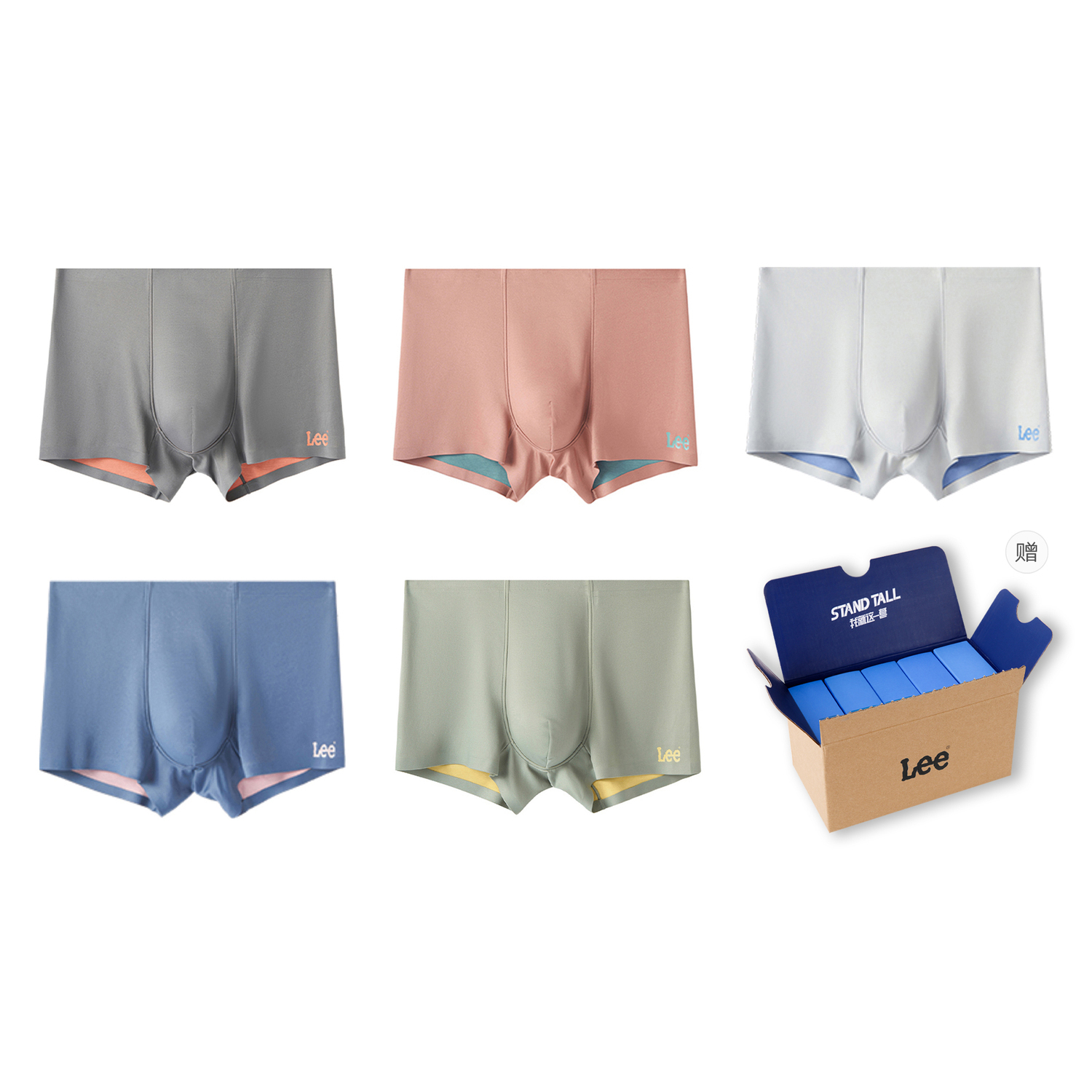 Lee Подарочный набор мужского белья 5 пар
Lee Подарочный набор мужского белья 5 пар