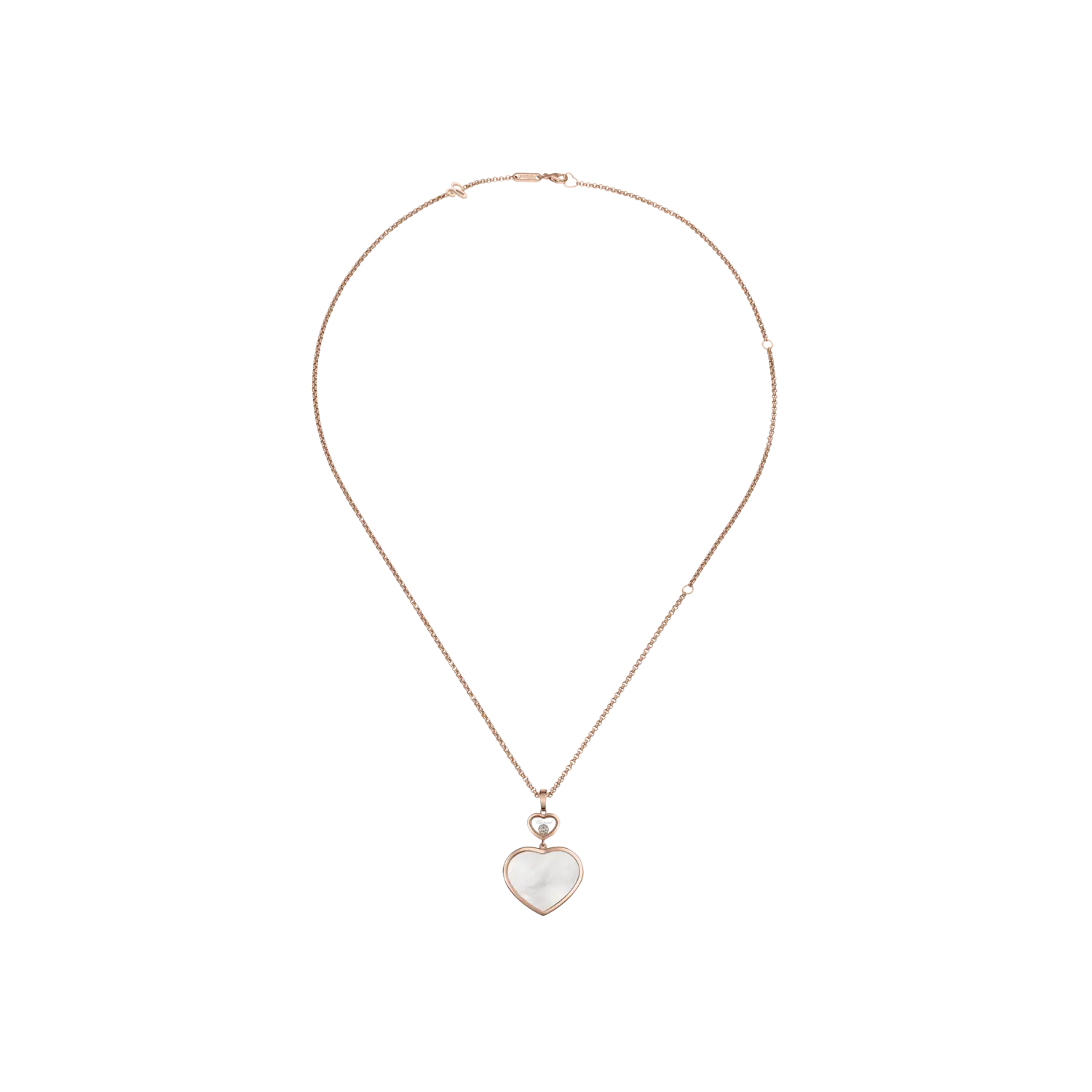 Кулон Chopard Happy hearts из розового золота c бриллиантом и перламутром
Кулон Chopard Happy hearts из розового золота c бриллиантом и перламутром