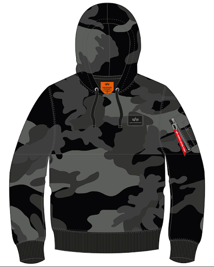 Худи Alpha Industries X-Fit Camo Hoodie, черный/камуфляж
Худи Alpha Industries X-Fit Camo Hoodie, черный/камуфляж