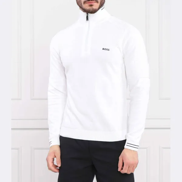 Свитер Zolet стандартного кроя Boss, белый
Свитер Zolet стандартного кроя Boss, белый
