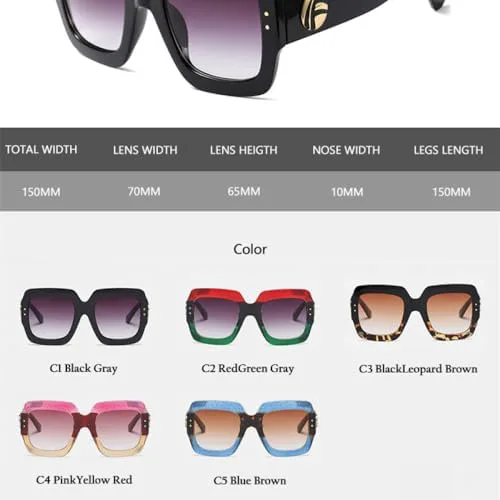 Солнцезащитные очки 2026 года - Женские квадратные солнцезащитные очки большого размера, модные солнцезащитные очки для женщин, винтажные очки для леди MTZJH, C03
Солнцезащитные очки 2026 года - Женские квадратные солнцезащитные очки большого размера, модные солнцезащитные очки для женщин, винтажные очки для леди MTZJH, C03