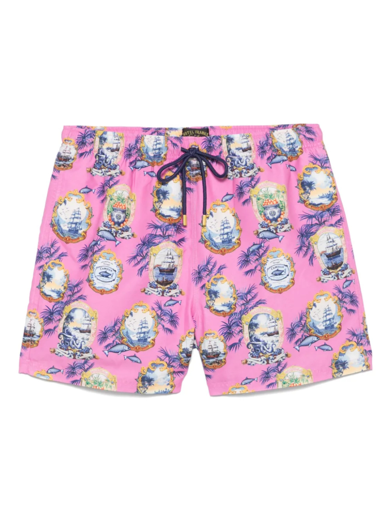 Camilla плавки-шорты с принтом Salty Splendor, розовый
Camilla плавки-шорты с принтом Salty Splendor, розовый