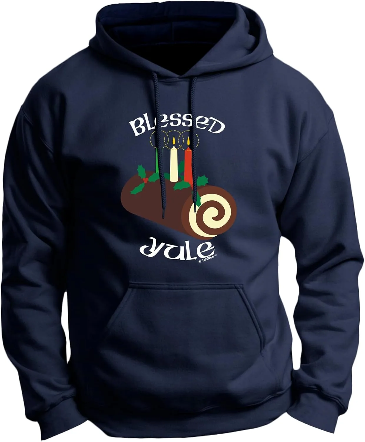 ThisWear Blessed Yule Log худи с длинным рукавом и передним карманом
ThisWear Blessed Yule Log худи с длинным рукавом и передним карманом