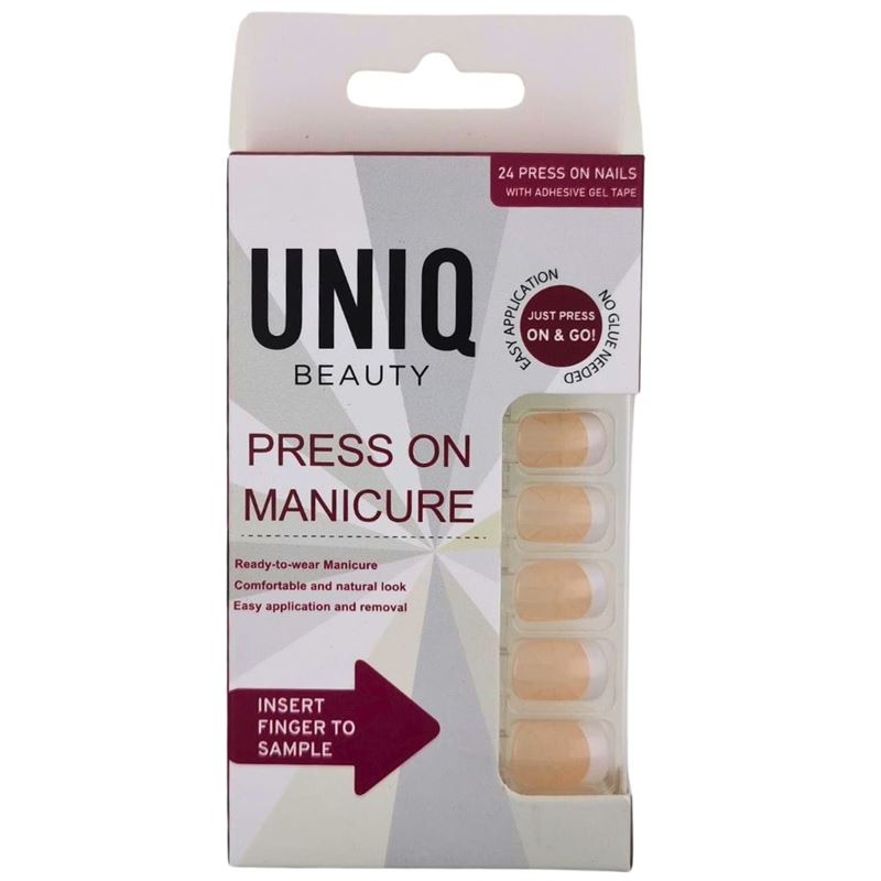 Искусственные ногти click on / press on maniküre nägel Uniq, french, количество 24 шт.
Искусственные ногти click on / press on maniküre nägel Uniq, french, количество 24 шт.