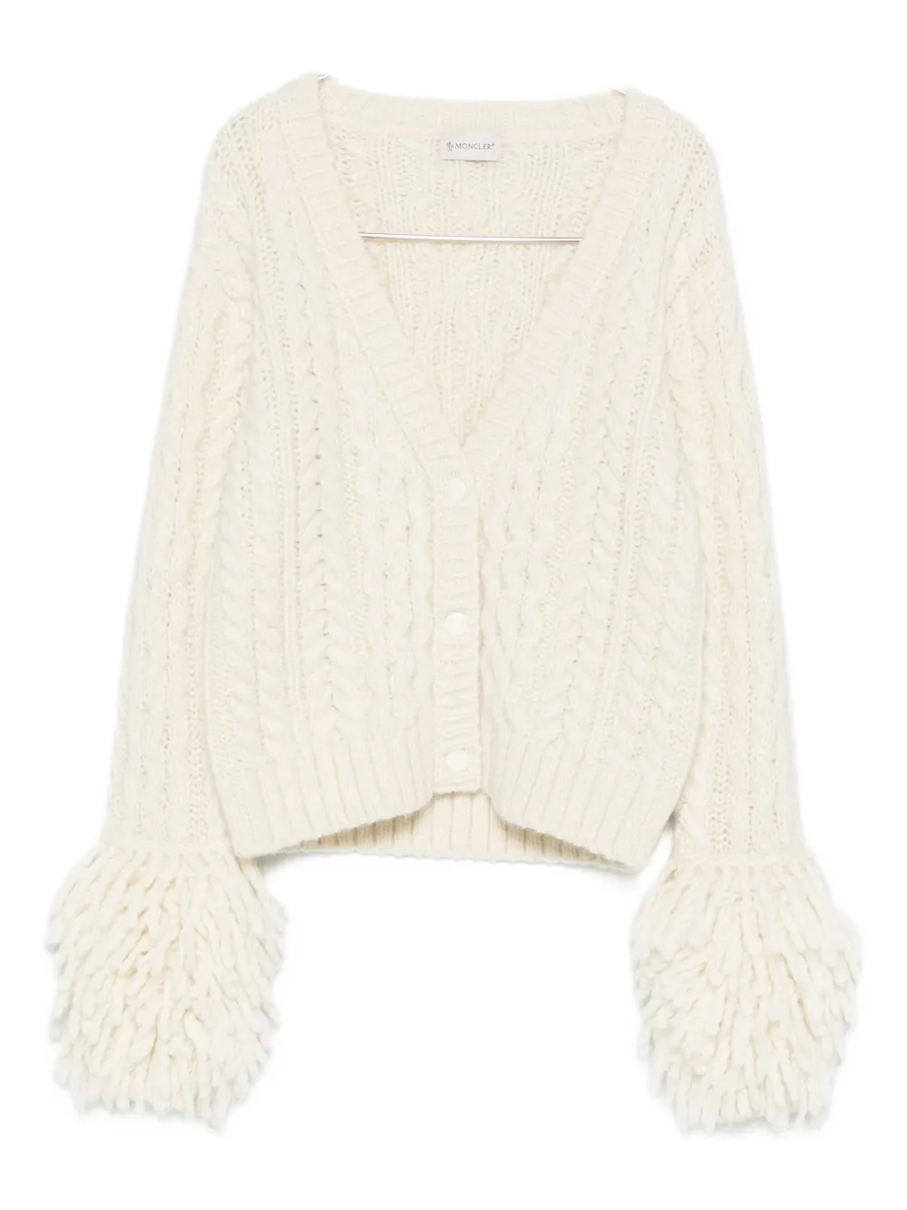 Кардиган из смеси шерсти альпаки Moncler, белый
Кардиган из смеси шерсти альпаки Moncler, белый