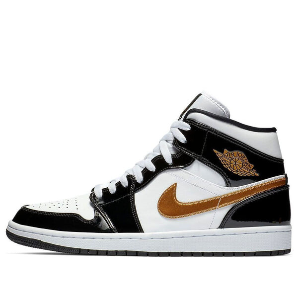Кроссовки 1 mid patent 'black gold' Air Jordan, черный
Кроссовки 1 mid patent 'black gold' Air Jordan, черный