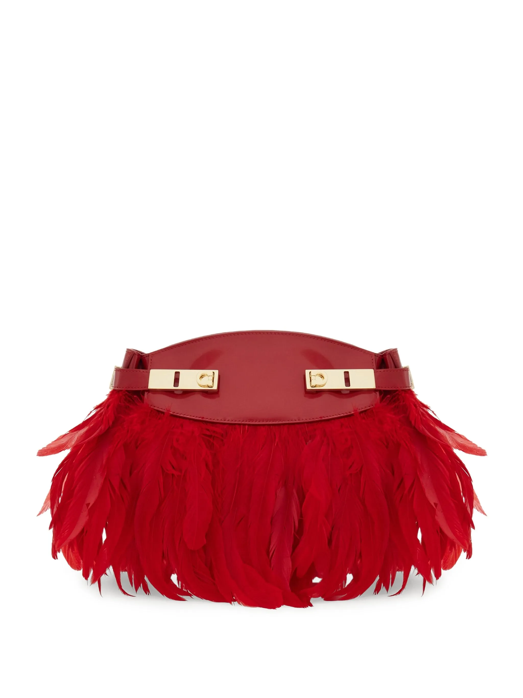 Сумка через плечо Hug с перьями Ferragamo, красный
Сумка через плечо Hug с перьями Ferragamo, красный