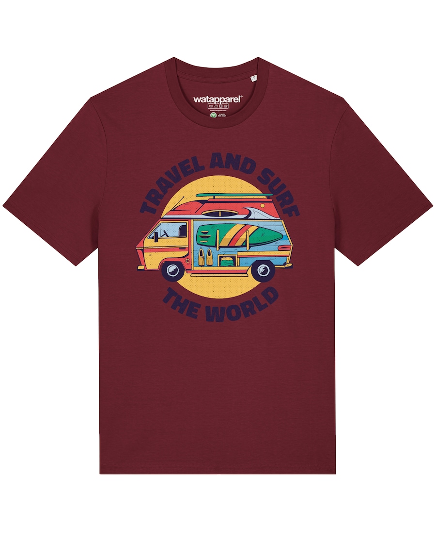 Рубашка Watapparel Travel and surf, бордовый
Рубашка Watapparel Travel and surf, бордовый