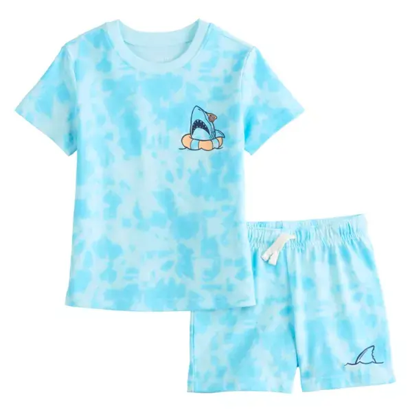 Детский комплект для мальчика: футболка и шорты из трикотажа, 2 предмета Jumping Beans, цвет blue tie dye
Детский комплект для мальчика: футболка и шорты из трикотажа, 2 предмета Jumping Beans, цвет blue tie dye