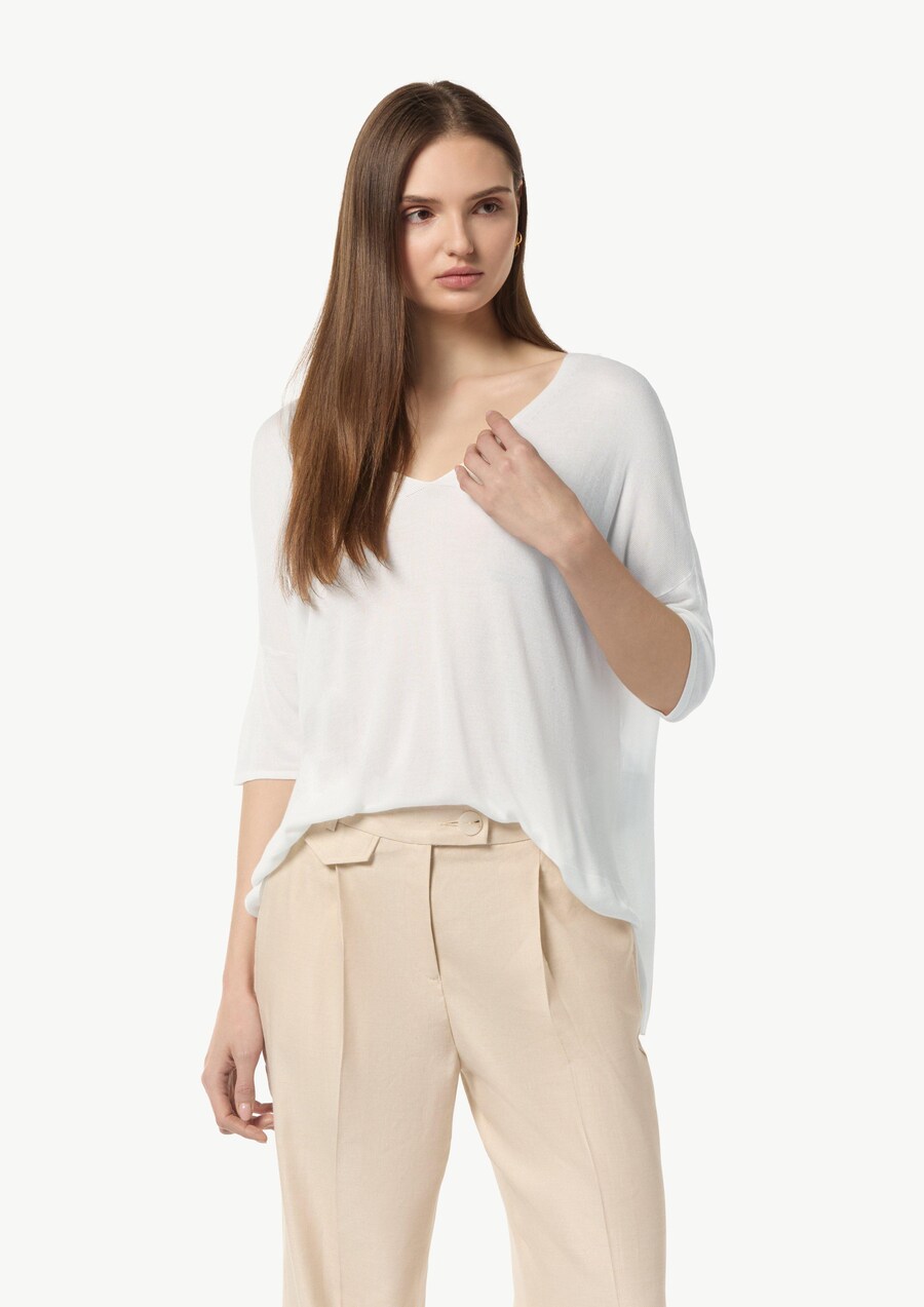 Тонкий вязаный свитер COMMA Sweater, белый
Тонкий вязаный свитер COMMA Sweater, белый