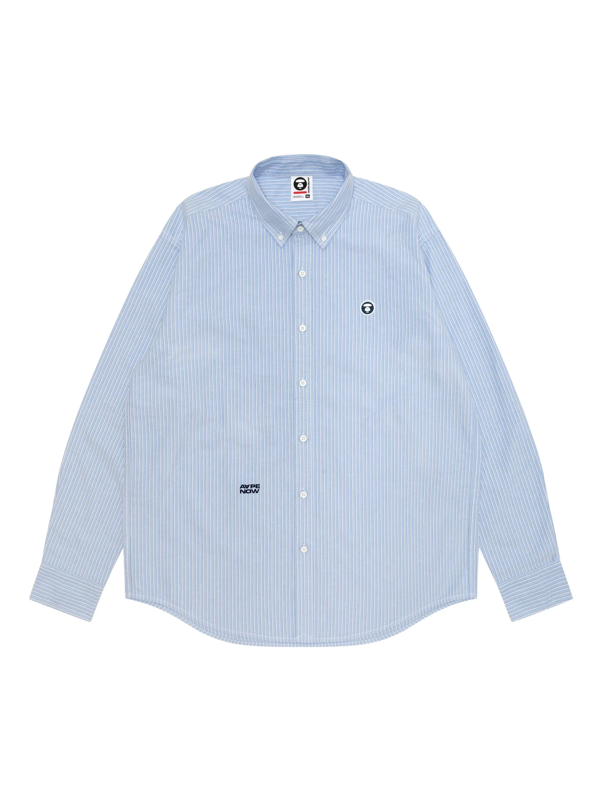 Рубашка в полоску Aape By A Bathing Ape, синий
Рубашка в полоску Aape By A Bathing Ape, синий