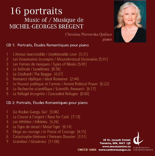 CD диск Bregent, Michel-Georges: 16 Portraits
CD диск Bregent, Michel-Georges: 16 Portraits