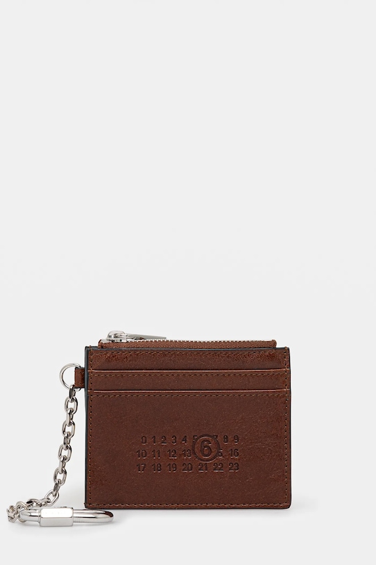 Кожаный кошелек Mm6 Maison Margiela, коричневый
Кожаный кошелек Mm6 Maison Margiela, коричневый