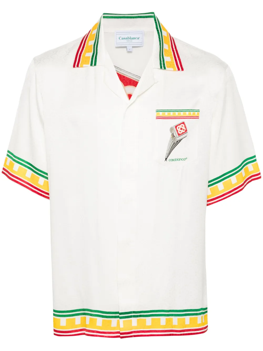 Шелковая рубашка с монограммой Casablanca, белый
Шелковая рубашка с монограммой Casablanca, белый